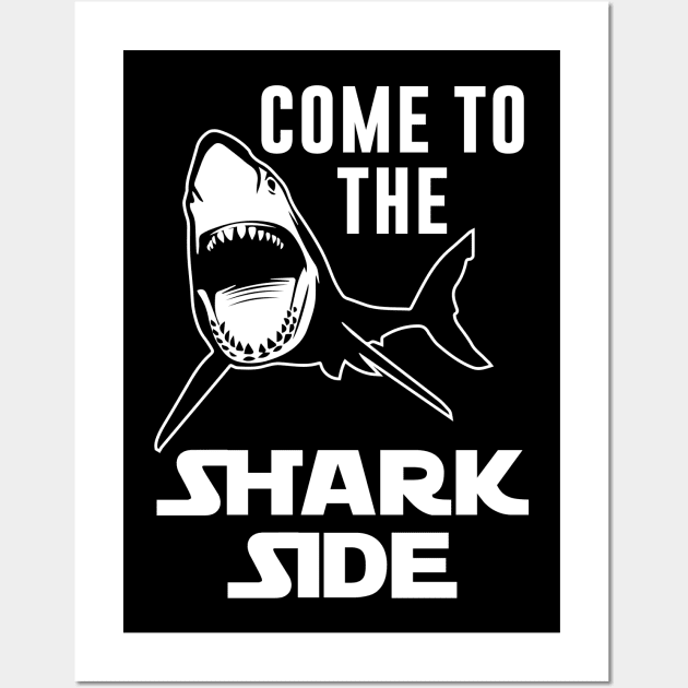 Come To The Shark Side Wall Art by aniza